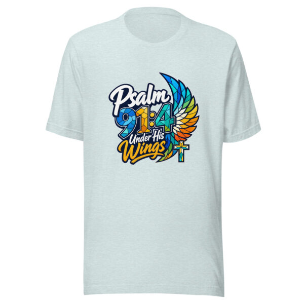 Psalm 91:4 Under His Wings Graphic Tee mockup 22