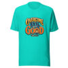 Rom 12:21 Overcome Evil With Good Graphic Tee mockup 3