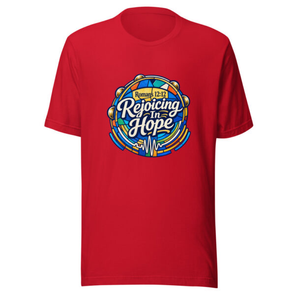 Romans 12:12 Rejoicing In Hope Graphic Tee mockup 20 Romans 12:12 Rejoicing In Hope Graphic Tee mockup 20