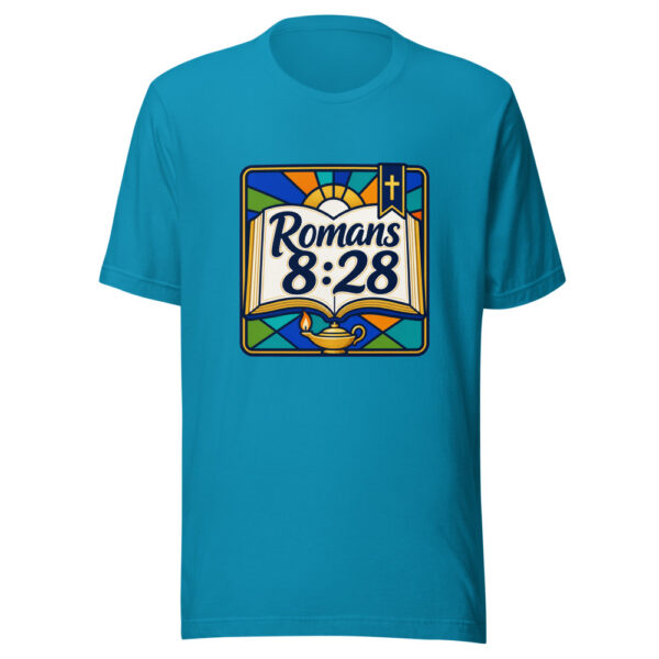 Romans 8:28 Graphic Tee mockup 2 Romans 8:28 Graphic Tee mockup 2