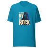 The Lord Is My Rock Psalm 18:2 Psalm-18-2-my-rock Graphic Tee front view