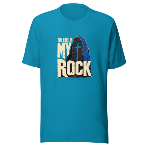 The Lord Is My Rock Psalm 18:2 Psalm-18-2-my-rock Graphic Tee front view