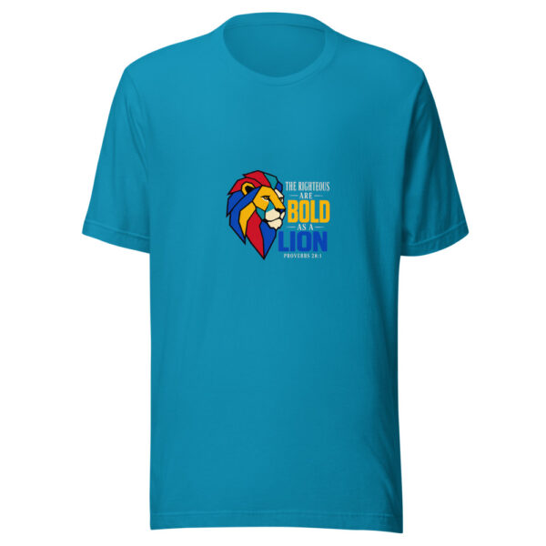 The Righteous Are Bold As A Lion - Proverbs 28:1 Bold-as-a-lion Graphic Tee mockup 2 The Righteous Are Bold As A Lion - Proverbs 28:1 Bold-as-a-lion Graphic Tee mockup 2