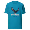 They Shall Mount Up With Wings As Eagles - Isaiah 40:31 Scripture-renewed-strength Graphic Tee mockup 2