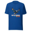 They Shall Mount Up With Wings As Eagles - Isaiah 40:31 Scripture-renewed-strength Graphic Tee mockup 3