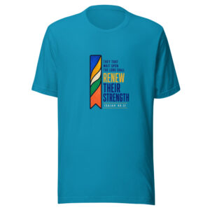 They That Wait Upon The Lord Shall Renew Their Strength — Isaiah 40:31 Renew-their-strength-bookmark Graphic Tee mockup 1 They That Wait Upon The Lord Shall Renew Their Strength — Isaiah 40:31 Renew-their-strength-bookmark Graphic Tee front view
