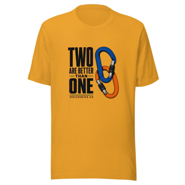 Two Are Better Than One - Ecclesiastes 4:9 Two-are-better-ecclesiastes-4-9 Graphic Tee mockup 3