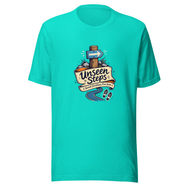Unseen Steps - Second Corinthians Five Seven Graphic Tee front view