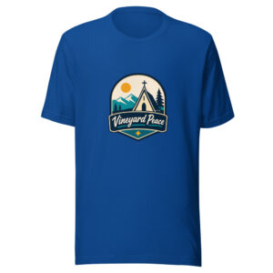 Vineyard Peace Graphic Tee mockup 1 Vineyard Peace Graphic Tee front view