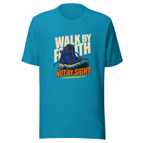 Walk By Faith Not By Sight 2 Corinthians 5:7 Walk-by-faith Graphic Tee mockup 2 Walk By Faith Not By Sight 2 Corinthians 5:7 Walk-by-faith Graphic Tee mockup 2