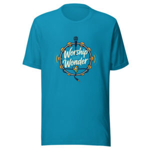 Worship With Wonder Graphic Tee mockup 1 Worship With Wonder Graphic Tee front view