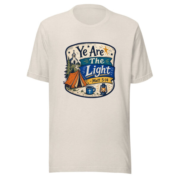 Ye Are The Light - Matt 5:14 Graphic Tee mockup 14