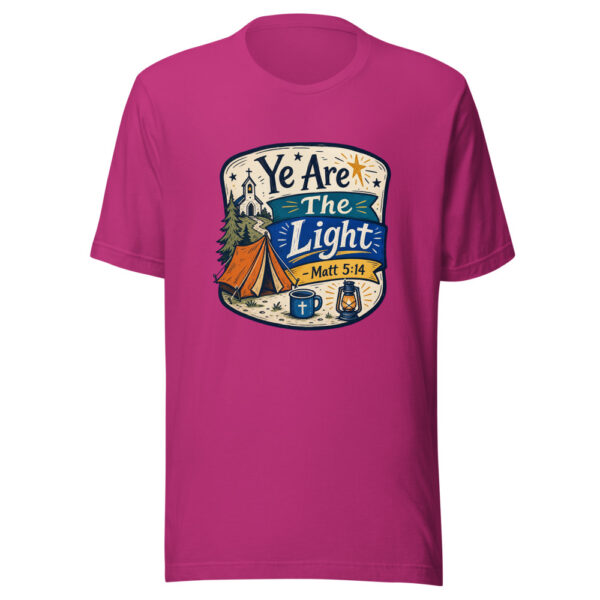 Ye Are The Light - Matt 5:14 Graphic Tee mockup 5