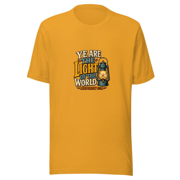 Ye Are The Light Of The World Matthew 5:14 Light-of-the-world Graphic Tee mockup 3 Ye Are The Light Of The World Matthew 5:14 Light-of-the-world Graphic Tee mockup 3