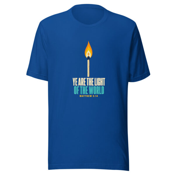 Ye Are The Light Of The World - Matthew 5:14 Matthew-light-match Graphic Tee front view