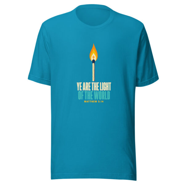Ye Are The Light Of The World - Matthew 5:14 Matthew-light-match Graphic Tee mockup 2