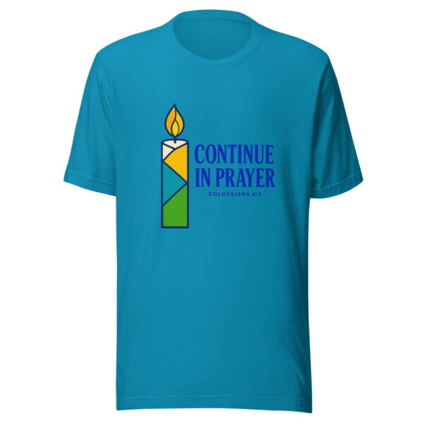 Continue In Prayer - Colossians 4:2 Graphic Tee mockup 2