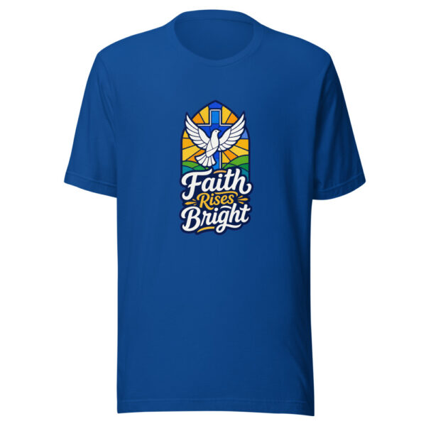 Faith Rises Bright Graphic Tee mockup 2 Faith Rises Bright Graphic Tee mockup 2