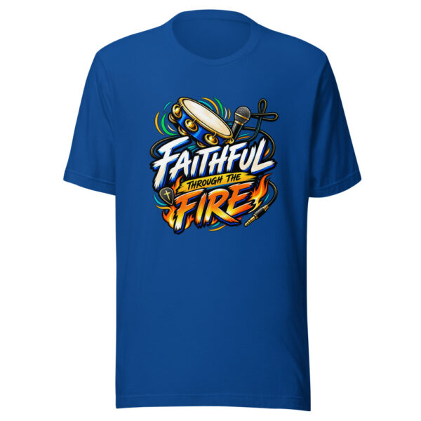 Faithful Through The Fire Graphic Tee mockup 1 Faithful Through The Fire Graphic Tee front view