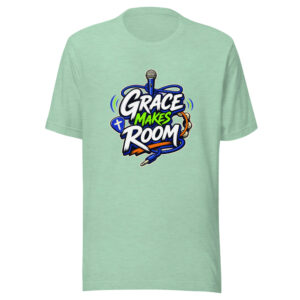 Grace Makes Room Graphic Tee mockup 1 Grace Makes Room Graphic Tee front view
