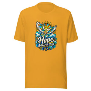 Hope Anchored Deep Graphic Tee mockup 1 Hope Anchored Deep Graphic Tee front view