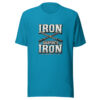 Iron Sharpeneth Iron — Proverbs 27:17 Iron-sharpeneth-iron Graphic Tee mockup 1 Iron Sharpeneth Iron — Proverbs 27:17 Iron-sharpeneth-iron Graphic Tee front view