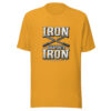 Iron Sharpeneth Iron — Proverbs 27:17 Iron-sharpeneth-iron Graphic Tee mockup 2 Iron Sharpeneth Iron — Proverbs 27:17 Iron-sharpeneth-iron Graphic Tee mockup 2