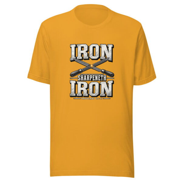 Iron Sharpeneth Iron — Proverbs 27:17 Iron-sharpeneth-iron Graphic Tee mockup 2 Iron Sharpeneth Iron — Proverbs 27:17 Iron-sharpeneth-iron Graphic Tee mockup 2