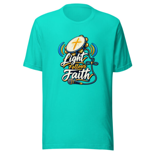 Light Follows Faith Graphic Tee mockup 3 Light Follows Faith Graphic Tee mockup 3