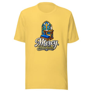 Mercy Holds Today Graphic Tee mockup 1 Mercy Holds Today Graphic Tee front view