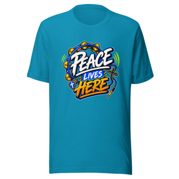 Peace Lives Here Graphic Tee mockup 2 Peace Lives Here Graphic Tee mockup 2