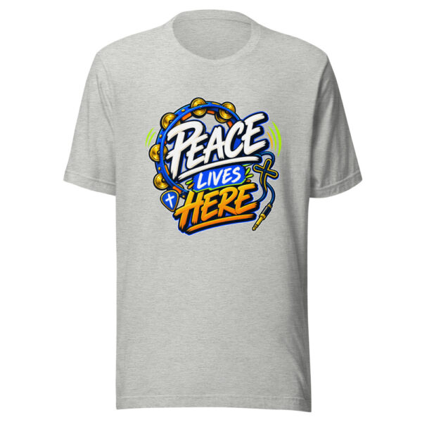 Peace Lives Here Graphic Tee mockup 7 Peace Lives Here Graphic Tee mockup 7