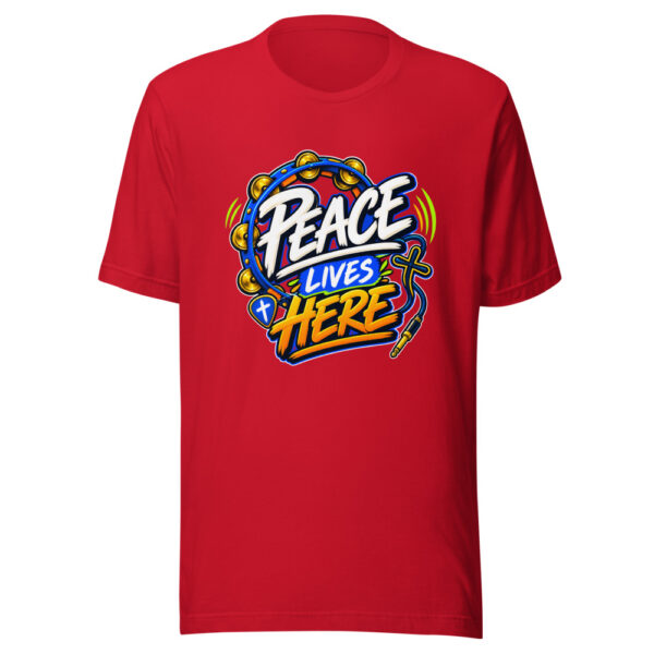 Peace Lives Here Graphic Tee mockup 8 Peace Lives Here Graphic Tee mockup 8