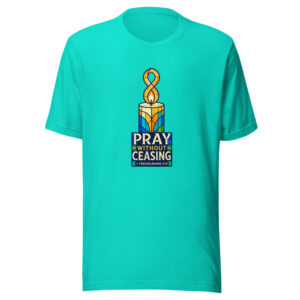 Pray Without Ceasing — 1 Thessalonians 5:17 Pray-without-ceasing Graphic Tee mockup 1 Pray Without Ceasing — 1 Thessalonians 5:17 Pray-without-ceasing Graphic Tee front view