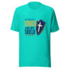 The Lord Is My Strength And My Shield — Psalm 28:7 Graphic Tee mockup 3