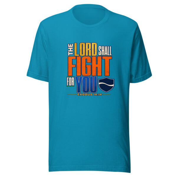 The Lord Shall Fight For You — Exodus 14:14 Exodus-fight-for-you Graphic Tee mockup 2