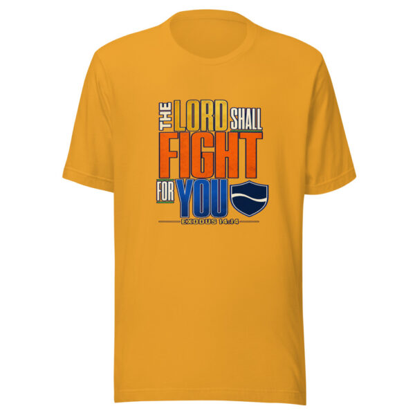 The Lord Shall Fight For You — Exodus 14:14 Exodus-fight-for-you Graphic Tee mockup 3