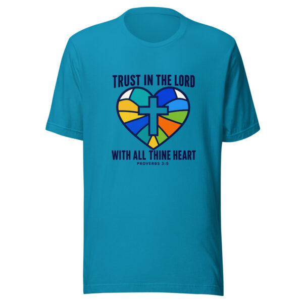 Trust In The Lord With All Thine Heart — Proverbs 3:5 Graphic Tee front view