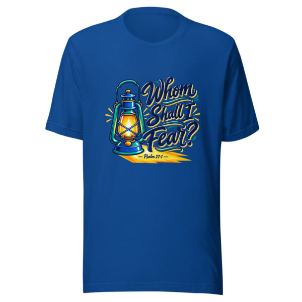 Whom Shall I Fear? - Psalm 27:1 Graphic Tee mockup 1 Whom Shall I Fear? - Psalm 27:1 Graphic Tee front view