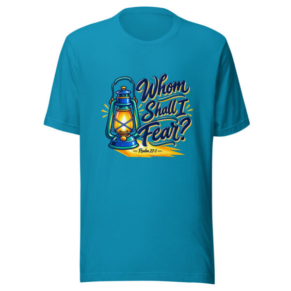 Whom Shall I Fear? - Psalm 27:1 Graphic Tee mockup 2 Whom Shall I Fear? - Psalm 27:1 Graphic Tee mockup 2