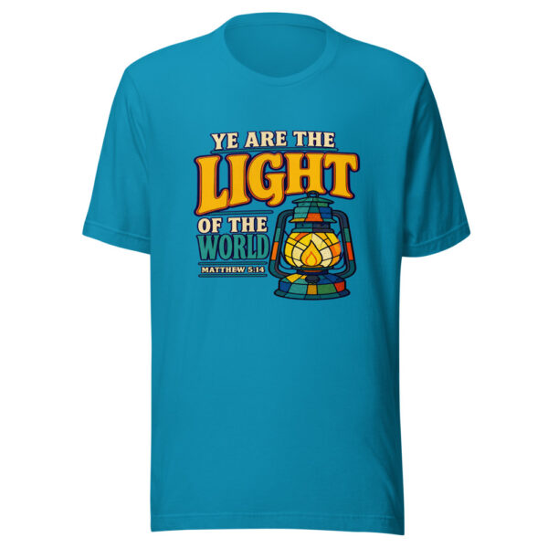 Ye Are The Light Of The World - Matthew 5:14 Graphic Tee mockup 2 Ye Are The Light Of The World - Matthew 5:14 Graphic Tee mockup 2
