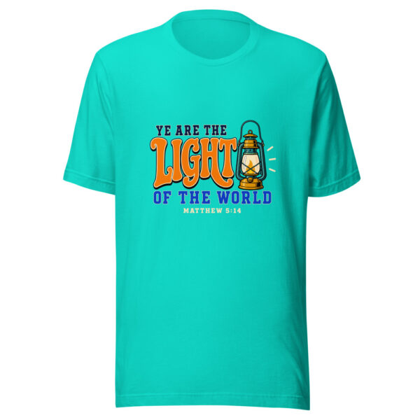 Ye Are The Light Of The World - Matthew 5:14 Graphic Tee mockup 3 Ye Are The Light Of The World - Matthew 5:14 Graphic Tee mockup 3