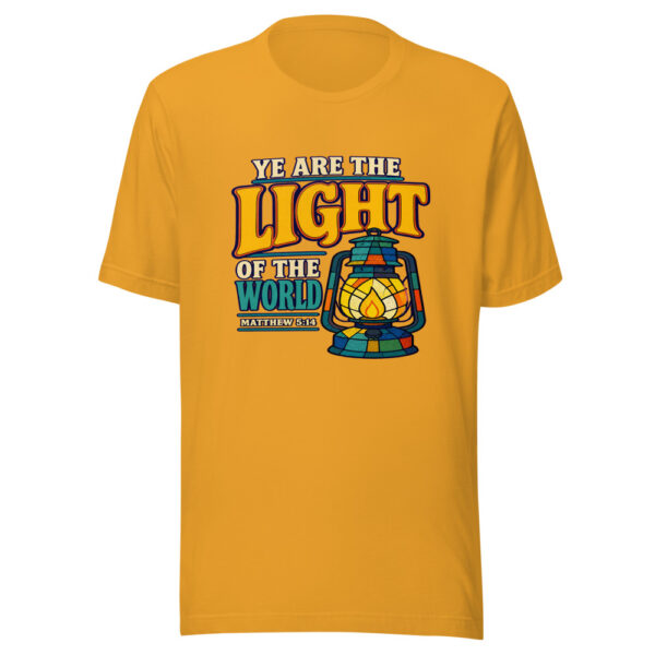 Ye Are The Light Of The World - Matthew 5:14 Graphic Tee mockup 3 Ye Are The Light Of The World - Matthew 5:14 Graphic Tee mockup 3