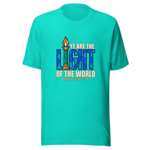 Ye Are The Light Of The World — Matthew 5:14 Graphic Tee mockup 3