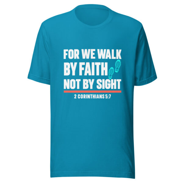 For We Walk By Faith Graphic Tee mockup 2 For We Walk By Faith Graphic Tee mockup 2