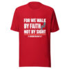 For We Walk By Faith Graphic Tee mockup 8 For We Walk By Faith Graphic Tee mockup 8