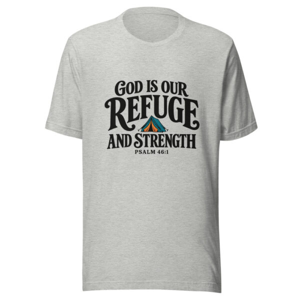 God Is Our Refuge And Strength Graphic Tee mockup 7 God Is Our Refuge And Strength Graphic Tee mockup 7