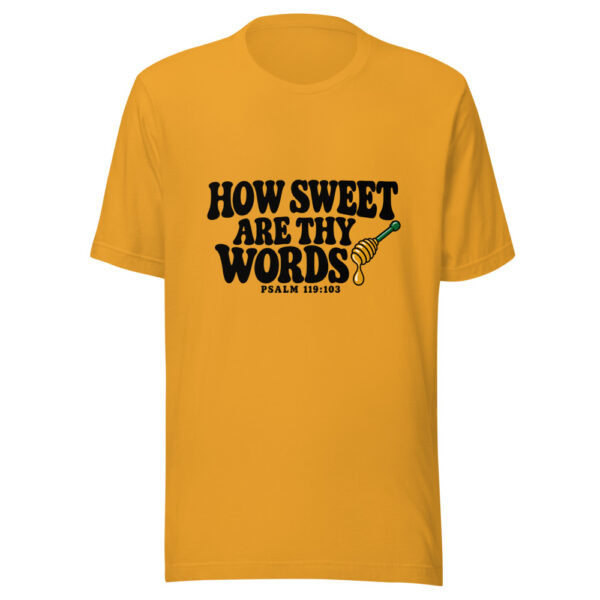 How Sweet Are Thy Words Graphic Tee mockup 1 How Sweet Are Thy Words Graphic Tee front view
