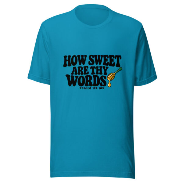 How Sweet Are Thy Words Graphic Tee mockup 2 How Sweet Are Thy Words Graphic Tee mockup 2