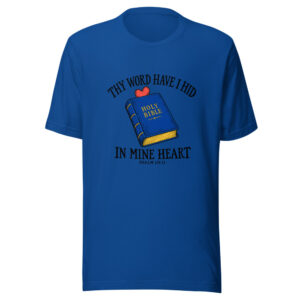 Thy Word Have I Hid Graphic Tee front view